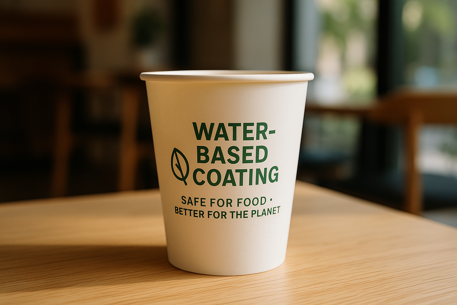 Ly giấy tráng phủ hệ nước cho quán café